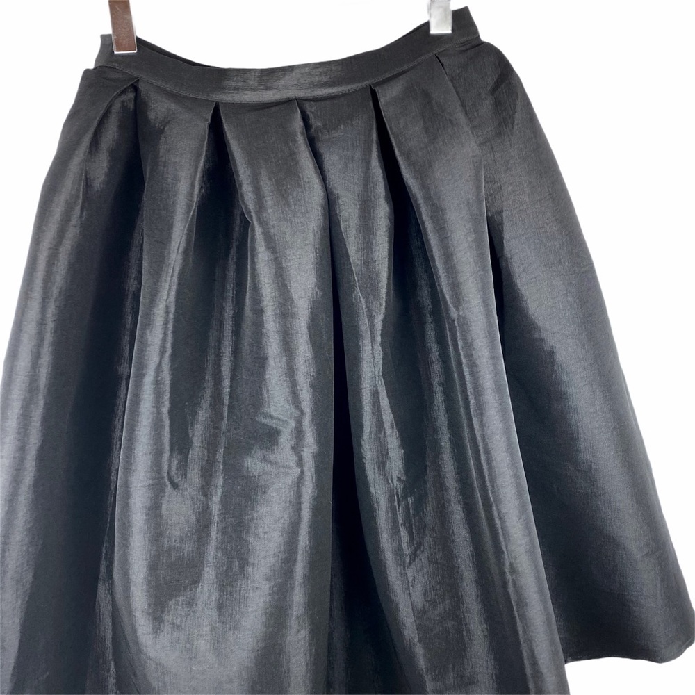 Chicwish Black Satin Full A-Line Circle Ball Gown Princess Skirt Revolve S - Picture 3 of 6